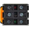 Кнопка с подсветкой IEK MASTER MI-BT60-11D-3-12-K06 d=22мм 1NO+1NC зелёная MI-BT600-11D-3-12-K06