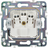 Розетка IEK SKANDY SK-R04Bl с заземлением с защитными шторками 16А черный SK-R14-16-K02