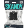 Розетка IEK SKANDY SK-R06Bl с заземлением с защитными шторками 16А черный SK-R14-16-1-K02