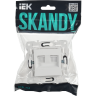 Розетка компьютерная двойная RJ45 IEK SKANDY SK-K03W кат.5E арктический белый SK-K20-1-K01