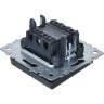 Выключатель жалюзи IEK BRITE 10А ВС10-1-5-БрГ графит BR-V15-0-10-K53