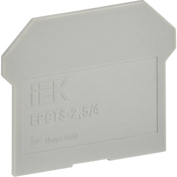 Заглушка IEK для CTS 2,5/4мм2 серая